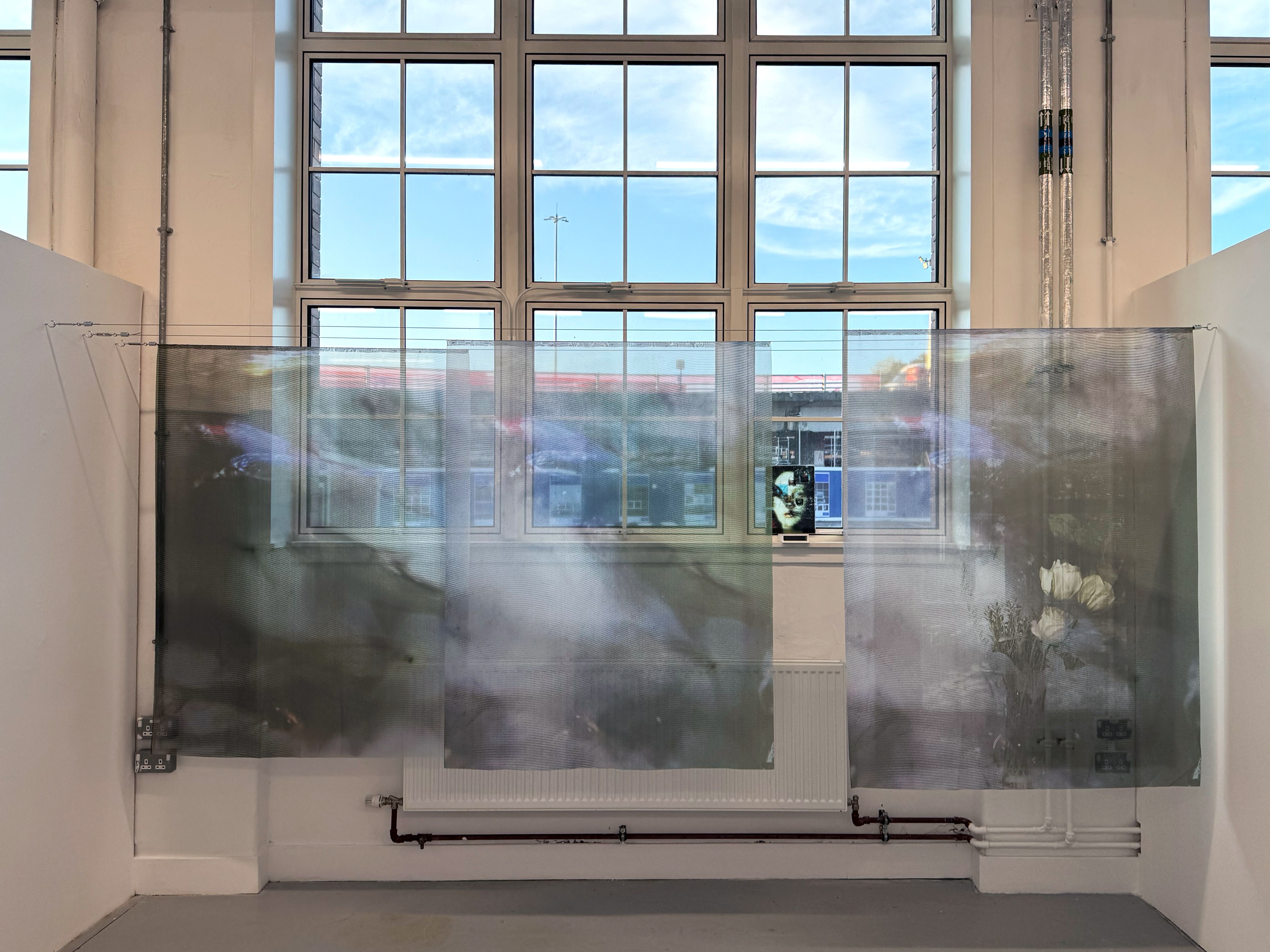 Soft Interference / 柔性干扰 — mixed-media version